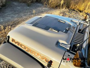 Jeep Gladiator Flexible Solar Panel Kit - Complete Kit w/ Waterproof Controller + Hood Decal - 392/ Mojave models - 40W